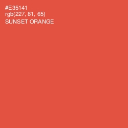 #E35141 - Sunset Orange Color Image